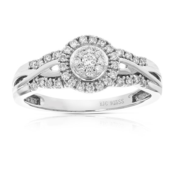 Vir Jewels 1/4 CTTW Lab Grown Diamond Ring in Sterling Silver Female Adult