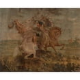 thumbnail image 2 of Paul Kane 14x12 Gold Ornate Wood Frame and Double Matted Museum Art Print Titled - The Death of Omoxesisixany or Big Snake (1860), 2 of 4
