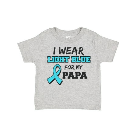 

Inktastic I Wear Light Blue for My Papa Gift Toddler Boy or Toddler Girl T-Shirt