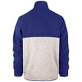 thumbnail image 3 of Men's '47 Royal/Cream Los Angeles Rams Colorblock Kodiak Half-Zip Jacket, 3 of 4