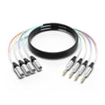 thumbnail image 1 of Snake Cable PRORECK, audio blindado de 4 canales, 15 m, TRS a XLR, 1 of 6