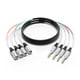 thumbnail image 1 of Snake Cable PRORECK, audio blindado de 4 canales, 15 m, TRS a XLR, 1 of 6