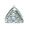 thumbnail image 3 of Naloa Daisy Striped Nautical Print Leather Tissue Box Cover Rectangle | Long Tissue Box Cover | Tissue Box Holder | Tissue Holder for Bathroom, 3 of 9