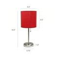 thumbnail image 4 of LimeLights Stick Lamp with USB charging port and Fabric Shade, Red, 4 of 10