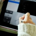 thumbnail image 3 of simhoa White Rhinestone Pens - Capactive Touch Screen with Ballpoint Writing Pen, 3 of 8