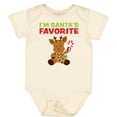 thumbnail image 3 of Inktastic I'm Santa's Favorite Reindeer Boys or Girls Baby Bodysuit, 3 of 5