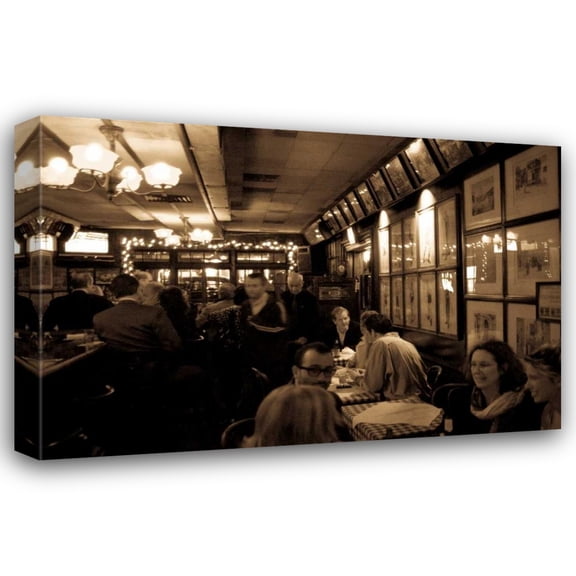 Erin Berzel 18x13 Gallery Wrapped Canvas Wall Art Titled - NYC Piano Bar II