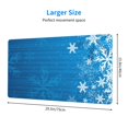 thumbnail image 2 of Kdxio Blue Christmas Print Large Gaming Mouse Pad,Non-Slip Base,Water Resist Keyboard Pad for Gamer,Office & Home,29.5 x 15.8 in, 2 of 6