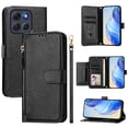 thumbnail image 1 of FOXDOCK Funda Tipo Cartera para Xiaomi Redmi 15 4G Cuero PU con Cremallera y Correa de Muñeca, Ranuras para Tarjetas, Soporte Plegable, Cierre Magnético, 1 of 5
