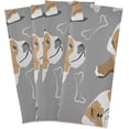 thumbnail image 6 of Cute Bulldog Puppies Yoga Dish Towels Set of 4, Bones Washable Tea Towels Dishcloths Lint-Free 18x28 Inch Fast Drying for Kitchen Restaurant Bar Clean, 6 of 7