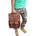 thumbnail image 6 of Jaald 3 in 1 Convertible Leather Backpack Rucksack Messenger Bag Satchel Office Laptop Briefcase Crossbody Shoulder Bag for Men Women Travel, 6 of 9