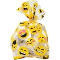 thumbnail image 3 of 100 Emoji Cellophane Bags Assorted Emojis Plastic, 3 of 6