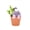 Gray-GY-home supplies, variant on LEFTHIGH Home Easter Bunny Mini Flower Pot Ornament Home Decor Tray Decoration Plastic Planter for Succulents and Small Plants Household Essentials