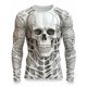 thumbnail image 3 of Halloween Horror Skeleton Organs T-shirt Horror Atmosphere Bones 3D Printed Men's T-shirt Outdoor Street Men's Top T-shirt, 3 of 5