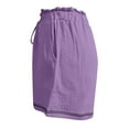 thumbnail image 7 of cfhntfmh Womens Fashion Shorts Baggy Elastic High Waist Comfy Shorts Basic Casual Beach Summer Shorts with Pockets, 7 of 7