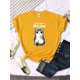 thumbnail image 3 of Camisetas gato está mirando la taza encantadora camiseta estampada para mujer estilo gótico coreano ropa de mujer divertida camiseta Vintage para mujer, 3 of 5