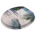 thumbnail image 2 of Sanilo 229 Round Molded Wood Toilet Seat with Slow, Soft Close Lid, Beach, 2 of 6