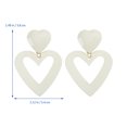 thumbnail image 2 of 1 Paire de Boucles d'Oreilles Simples en Forme de Cœur Boucles d'Oreilles en Alliage Chic pour Fille Bijoux, 2 of 8