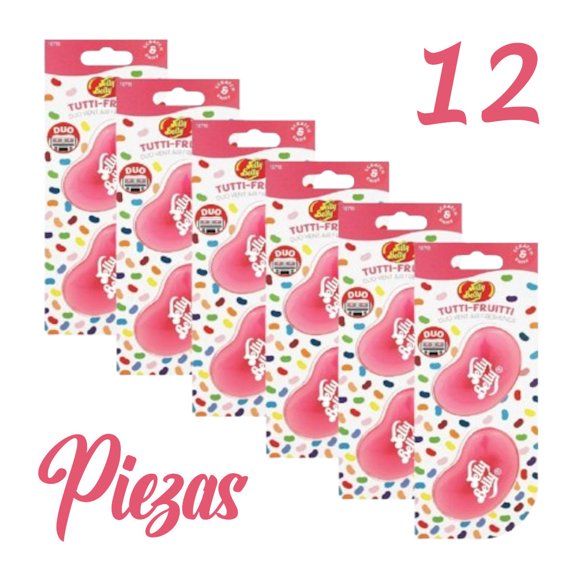 Aromatizante Auto Jelly Belly Tutti-Fruitti 12 Piezas