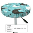 thumbnail image 2 of Goofa Lovely Roosters Printed Stool Covers Round, Waterproof Round Bar Stool Covers Anti-Slip Round Bar Stool Seat Cover with Elastic Bands Durable -12 inch, 2 of 7