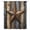Gray Blue Brown Khaki, variant on Retro Vintage Sheer Curtains 84 Inches Long, Chic Western Texas Star Pattern Wooden Light Filering Curtains, Breathable Simi Curtain Privacy Drapes for Living Room Bedroom Window Treatment