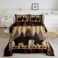 thumbnail image 2 of Homewish Safari Bear Queen Comforter Set,Rustic Farmhouse Cabin Bedding Sets,Retro Texas Stars Bedding Comforter Set For Boys,Breathable Home Decor Reversible,3pcs, 2 of 8