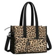 thumbnail image 2 of Utility Tote Bag for Women with 11 Pockets, Leopard Teacher Tote with Top Zipper Closure & Thick Bottom Support, Waterproof Beach Bag Work Laptop Bag for Teachers, Students, Artist, Nurse Purse, 2 of 5