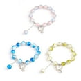 thumbnail image 4 of UOYOTT Butterfly Chain Bracelet Moonlight Stones Lucky Beads Chain Jewellery E8N0, 4 of 6