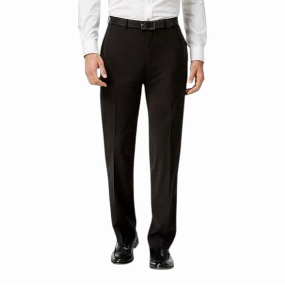 Calvin Klein Mens Slim fit Wool Dress Pants 42 / 32 Navy Blue Solid