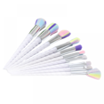 thumbnail image 3 of 10Pcs Unicorn Makeup Brush Set, White Plastic Handle Fiber Hair Makeup Tool, 3 of 5