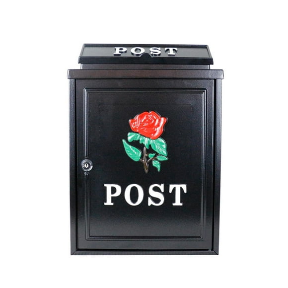 Buzón montado en la pared, soporte para periódicos, decoración de opinión, buzón de de gran capacidad, buzón colgante de pared para puerta