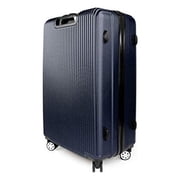 K-Cliffs 3pcs Luggage Set Expandable Hard Sided Travel Suitcases Lightweight ABS Spinner Navy Blue