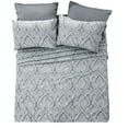 thumbnail image 2 of Lux Decor Collection Paisley Printed Queen Bed Sheets Set, Microfiber 6 Piece Bedding Set - Gray, 2 of 7