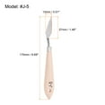 thumbnail image 6 of Uxcell #J5 Pallet Knife Wooden Handle Stainless Steel Spatula for Oil Acrylic Painting, 6 of 6