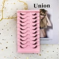thumbnail image 6 of 10 Pairs Half Eyelashes Natural Artificial Cat Eye Clear Band Half Cat Eye Fluffy False Natural Lashes 20 mm, 6 of 7