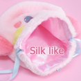 thumbnail image 2 of Star Plush Pink Cordón Plushie Kawaii Bolsa de viaje Monedero Maquillaje Cosmético Almacenamiento Bolsas Organizador, 2 of 5