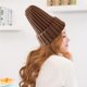 thumbnail image 5 of Minnieouse Sombrero Unisex mezclas de algodón sólido cálido HIP HOP sombreros de punto hombres gorras de invierno mujeres Skullies gorros para Sombreros marrón claro Minnieouse AP000123-18, 5 of 6