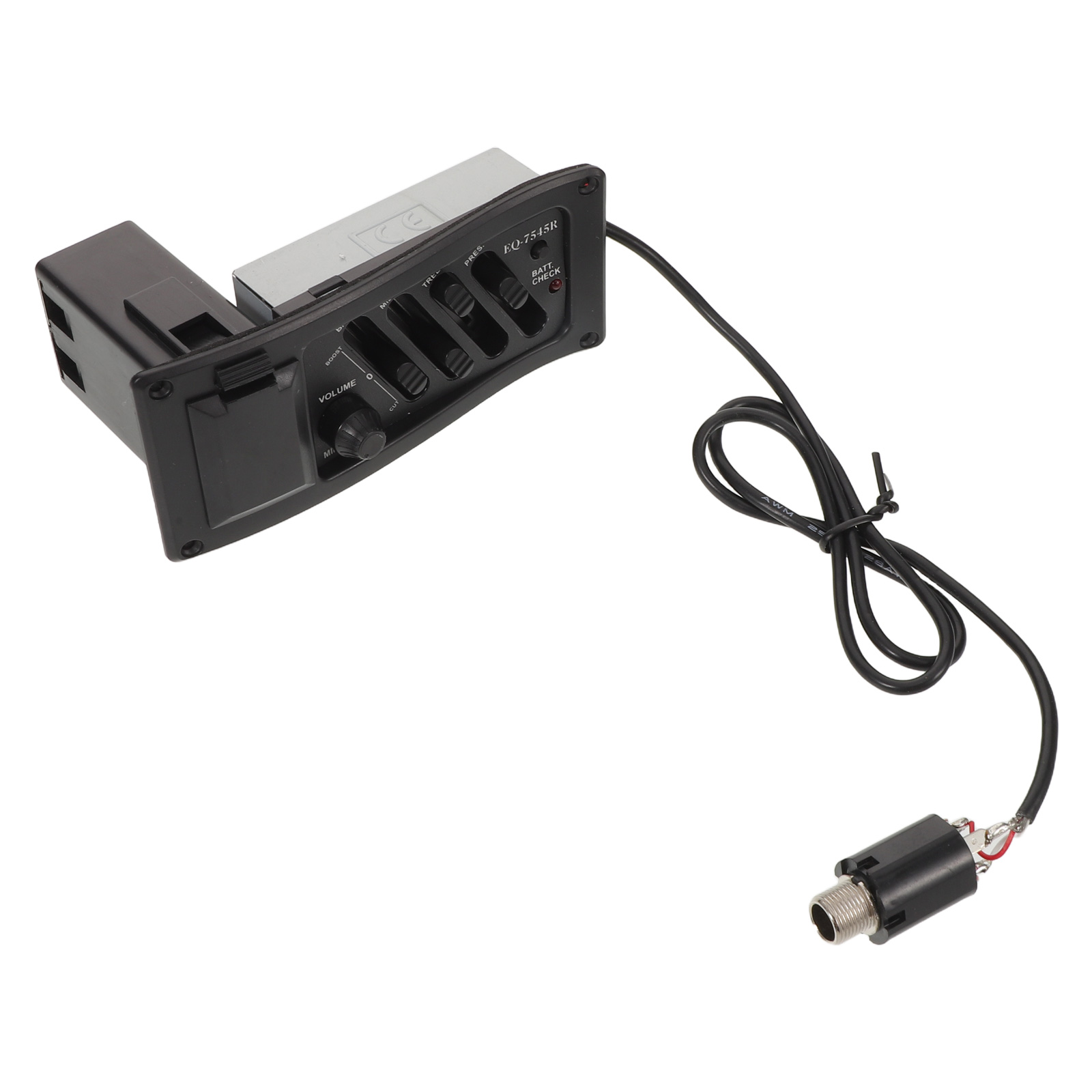 ETHZZLE 1Set Piezo Pickup System Black Acoustic Guitar Preamp with Effortless Operation and High Accuracy