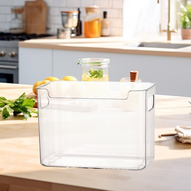 Organizadores Para Refrigerador, Contenedor De Almacenamiento Para Puerta Lateral, Plástico Apto Para Alimentos, Organizador De Cocina Transparente, Caja Para Refrigerador/congelador