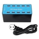 thumbnail image 1 of WLXA5B Estación de carga USB de 10 puertos Concentrador de carga rápida USB inteligente multipuerto de 100 W 100-240 V (enchufe de la UE), 1 of 5