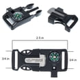 thumbnail image 2 of Paracord Planet Plastic Side Release Emergency Survival Utility Buckles & Whistle Buckles – Choose from 1/2”, 5/8” or 3/4” – Multiple Color Options – Multiple Pack Sizes Available, 2 of 2