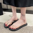 thumbnail image 5 of DIVVce Clear Strap Flip Flops For Women Open Toe Slip On Comfort Casual Summer Footwear, 5 of 7