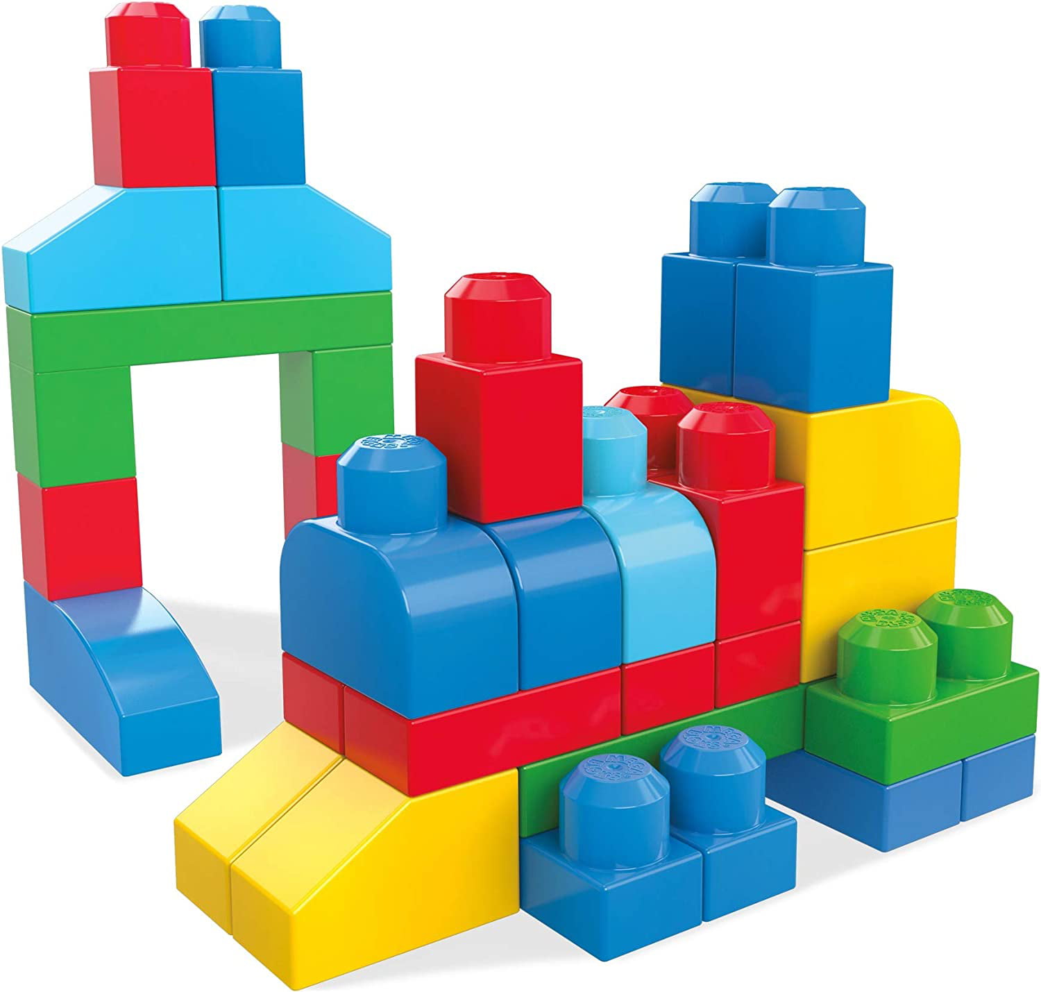 Mega Bloks Big Building Bag Blue 60 Pieces NEW Construction Block Toy | eBay
