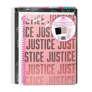 Justice Pink Glitter Tie-Dye Pencil Pouch with Zipper
