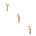 thumbnail image 1 of Wweixi Chic Chain Hand Model Shop Display Holder for Stunning Jewelry Showcase Yellow Skin Color 25.5cm 3Set, 1 of 6
