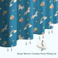 thumbnail image 6 of Blue Cartoon Unicorn Rainbow Cloud Star Balloon Shower Curtain 72"x72" ,Bathroom Decorative Shower Curtains Set with 12 Hooks,Modern Waterproof Washable Shower Curtain, 6 of 6