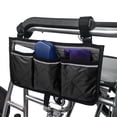 thumbnail image 4 of Bolsa lateral para scooter, silla de ruedas multifuncional, reposabrazos para silla de ruedas, bolsa colgante para andador, bolsa de almacenamiento, rendimiento confiable, 4 of 8