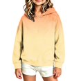thumbnail image 5 of Otntypg Ombre Hoodies for Girls Lightweight Casual Fall Long Sleeve Tie Dye Gradient Color Printed Hooded Pullover Tops Trendy Oversized Basic Atheltic Sweatshirts, 5 of 6