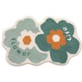 thumbnail image 1 of Alfombrilla absorbente antideslizante para baño con flores simples, alfombrilla fresca para entrada del hogar, alfombrilla para el suelo del dormitorio, puerta, 1 of 7