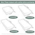 thumbnail image 6 of DONGPAI Stretch Velvet Couch Cushion Covers for Sectional Sofa L Shape, Sofa Couch Soft Seat Slipcover, Khaki(for 4 Cushions,1 Piece), 6 of 7